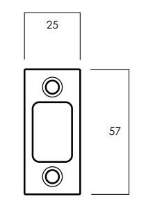 LOCKWOOD SYMMETRY DEADBOLT STRIKE PLATE SSS