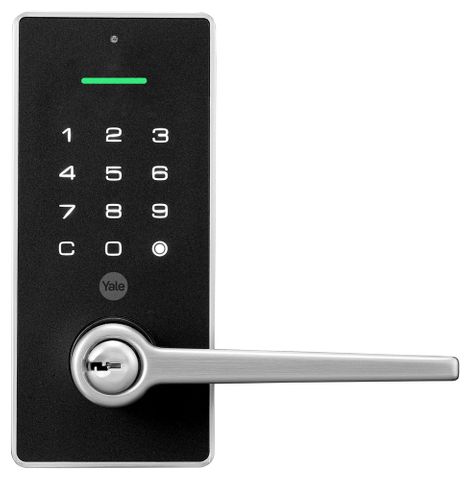 Yale YLBL226NRSN Libi Digital Lever Keyed Satin Nickel Satin Nickel Plat