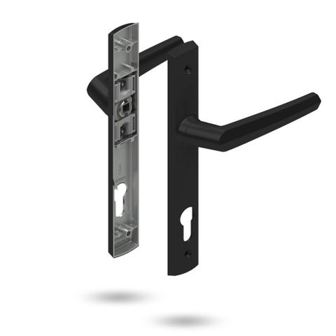 Lockwood Palladium PL4/85/27BLK D/Cyl Lock Aria Lever Furn Set BLK