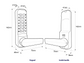 BORG DIGI.LOCK M/GRADE PRO BLK 4401 LEVER/LEVER ECP