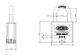 LW 325 SERIES PADLOCK 35MM W/ 23MM SHACKLE & RED SILICON JAC