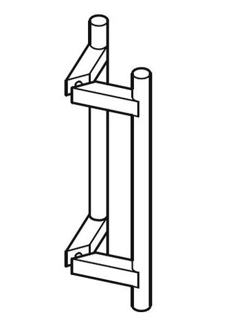 BARBEN BAH-159 19MM BACK TO BACK GLASS ENTRY HANDLE SET