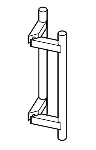 BARBEN BAH-127 32MM BACK TO BACK GLASS ENTRY HANDLE SET