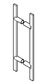 BARBEN BAH-137 BACK TO BACK SET PULL 800X25X12 600MM CTC SSS