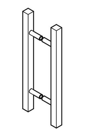 BARBEN BAH-139 32X32MM BACK TO BACK GLASS ENTRY HANDLE SET