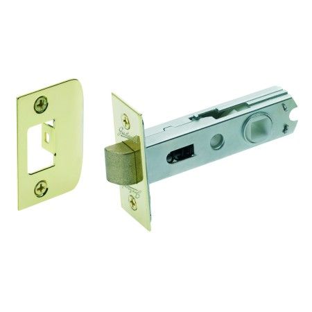 GAINSBOROUGH 60mm B/SET D 'STRIKE PLAIN TUBULAR LATCH PB