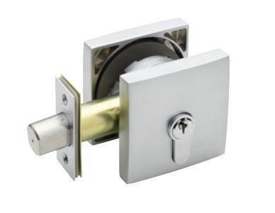 GAINSBOROUGH 1846SM NEUE SMOOTH SQU SINGLE CYLINDER DEADBOLT