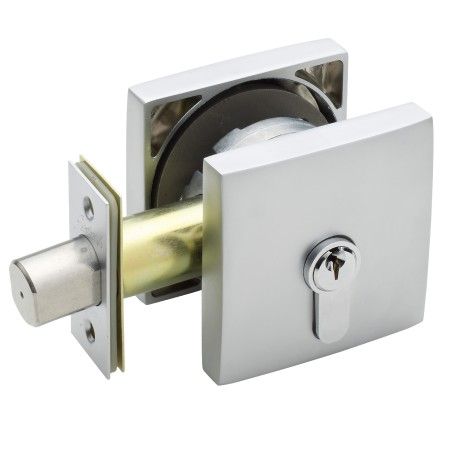 GAINSBOROUGH 1851SM NEUE SMOOTH SQU DOUBLE CYLINDER DEADBOLT