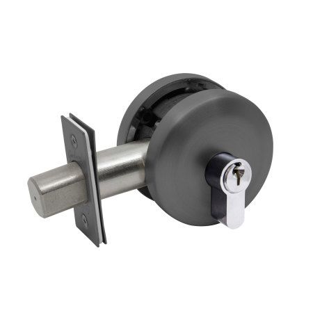 GAINSBOROUGH NEUE SMOOTH SINGLE CYLINDER RND DEADBOLT SG KEY