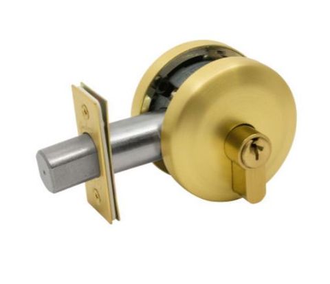 GAINSBOROUGH NEUE SMOOTH SINGLE CYLINDER RND DEADBOLT SB
