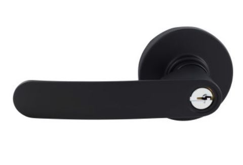 GAINSBOROUGH NEUE CONTOUR KEYED ENTRANCE LEVER SET RND MB