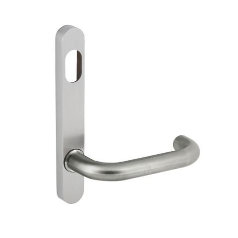 DORMAKABA 6500 EXT NARROW PLATE W/CYL HOLE + 70 LEVER SSS