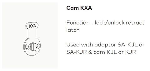 DORMAKABA CAM LOCK/UNLOCK RETRACT LATCH