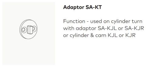 DORMAKABA ADAPTOR USED CYL TURN WITH KJL/KJR MS2602-4/MS2900
