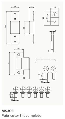 DORMAKABA MS303 FABRICATOR KIT COMPLETE