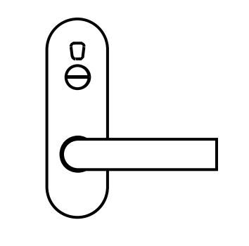 LOCKWOOD 212 ART EXT W/PRIV EMERG + 166 LEVER SELECTOR SS