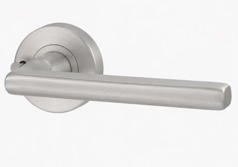 Lockwood Vivid VIV2/V4SS Lever V4 Privacy Set With Latch Satin Stainless