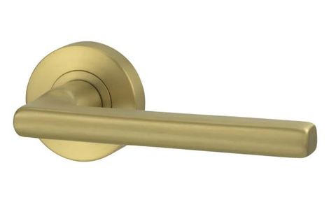 VIVID LEVER V4 DUMMY HALF SET SATIN BRASS PVD