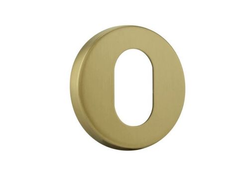 Lockwood Vivid VIV6SBPVD Oval Cylinder Escutcheon Satin Brass Pvd