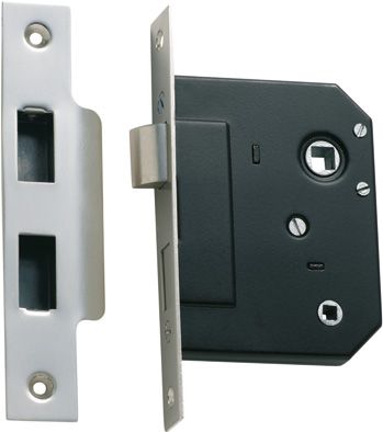 TRADCO MORTICE LOCK PRIVACY SATIN CHROME BACKSET 44MM