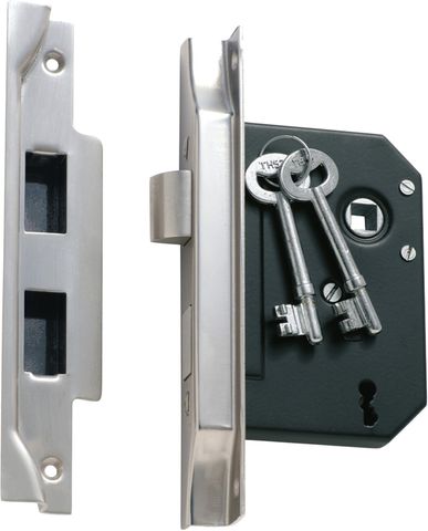 TRADCO MORTICE LOCK 3 LEVER REBATED SC CTC57MM BACKSET 57MM