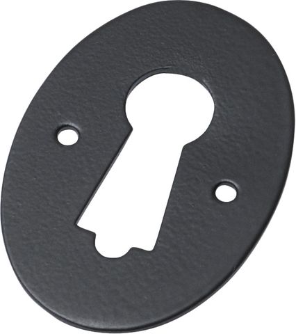TRADCO ESCUTCHEON PRESSED MATT BLACK H44XW30MM