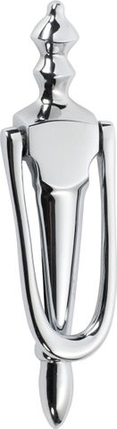 TRADCO DOOR KNOCKER VICTORIAN CHROME PLATED H185XW45MM