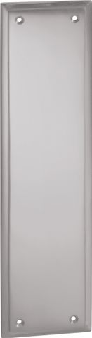TRADCO PUSH PLATE MILTON SATIN CHROME H300XW75MM