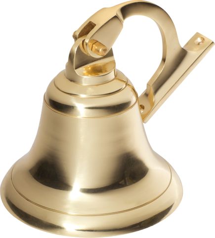TRADCO SHIPS BELL POLISHED BRASS D125MM