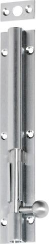 TRADCO BARREL BOLT LONG THROW SATIN CHROME THROW 30MM