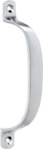 TRADCO CABINET PULL HANDLE OFFSET SATIN CHROME L130XP23MM