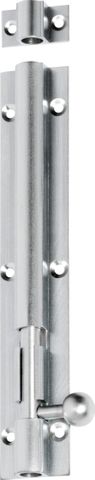 TRADCO BARREL BOLT SATIN CHROME L150XW25MM BOLT 7.5MM