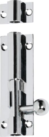 TRADCO BARREL BOLT CHROME PLATED L75XW25MM BOLT 7.5MM