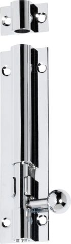 TRADCO BARREL BOLT CHROME PLATED L100XW25MM BOLT 7.5MM