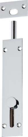 TRADCO BARREL BOLT REVERSE CHROME PLATED L150XW32MM