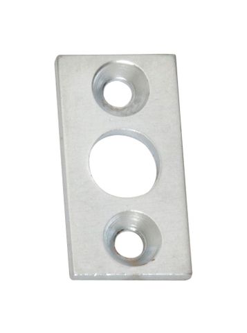 TRADCO PLATE KEEPER SATIN CHROME L25XW13MM BOLT 7.5MM