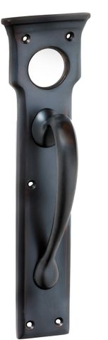 TRADCO PULL HANDLE CYLINDER HOLE ANTIQUE COPPER