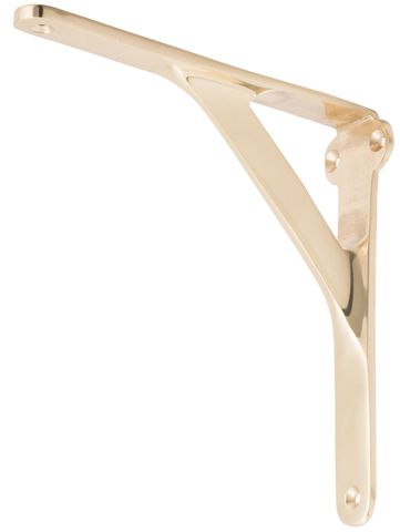 TRADCO SHELF BRACKET MEDIUM POLISHED BRASS H150XP150MM