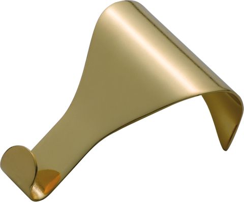TRADCO PICTURE RAIL HOOK STANDARD POLISHED BRASS H50XW33MM