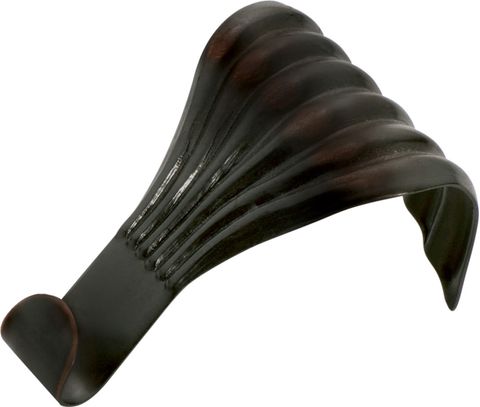 TRADCO PICTURE RAIL HOOK FLUTED ANTIQUE COPPER H50XW33MM