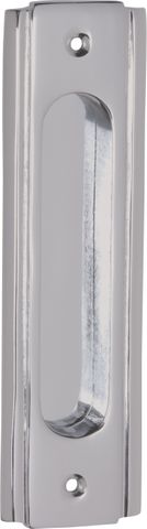 TRADCO SLIDING DOOR PULL TRADITIONAL SATIN CHROME H150XW43MM