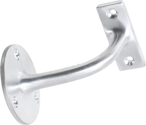 TRADCO HAND RAIL BRACKET SATIN CHROME P75MM BACKPLATE 56MM