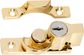 TRADCO SASH FASTENER LOCKING NARROW ZINC ALLOY ELCPLTD BRASS