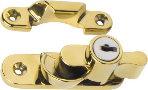 TRADCO SASH FASTENER LOCKING ZINC ALLOY ANTI-TARNISH BRASS