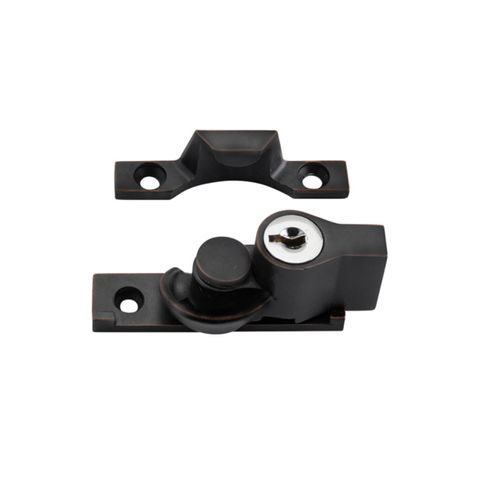 TRADCO SASH FASTENER LOCKING NARROW ZINC ALLOY ANTQUE COPPER