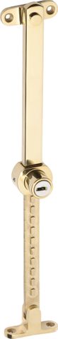 TRADCO CASEMENT STAY SS TELESCOPIC LOCKING ANTI-TARNISH BRSS
