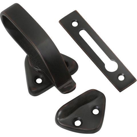 Tradco TRA1686 Hopper Window Fastener Antique Copper L74xw39xp31mm
