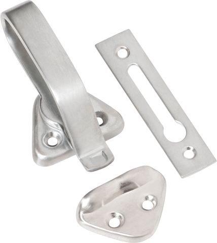 TRADCO HOPPER WINDOW FASTENER SATIN CHROME L74XW39XP31MM