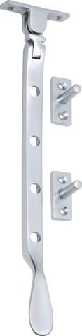 TRADCO CASEMENT STAY BASE FIX SMALL SATIN CHROME L200MM