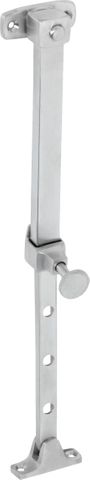TRADCO CASEMENT STAY TELESCOPIC PIN SATIN CHROME L200-295MM